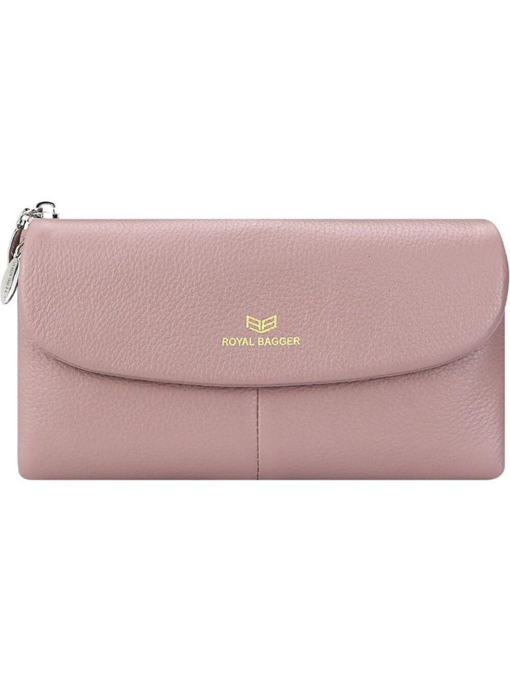 Genuine Leather RFID Blocking Trifold Wallet for Women - Multi-Card Slots, Pink